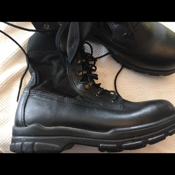 navy belleville boots